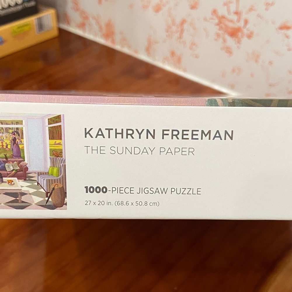 Pomegranate Kathryn Freeman The Sunday Paper - 1000 Piece Puzzle - Picture 3 of 3